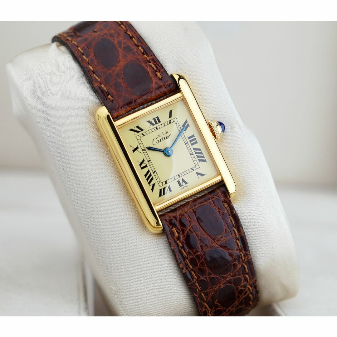 Cartier(カルティエ)の美品 カルティエ マスト タンク アイボリー ローマン SM Cartier  レディースのファッション小物(腕時計)の商品写真