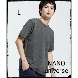 ナノユニバース(nano・universe)のNANO universe【美品】ブレンドカラーWジャガードTシャツ(Tシャツ/カットソー(半袖/袖なし))