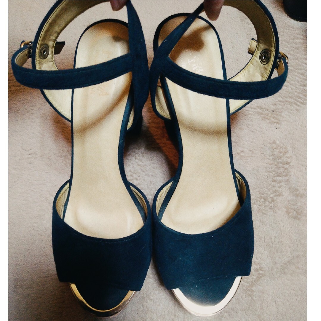 ESPERANZA(エスペランサ)のESPERANZA コルク 太ヒール サンダル レディースの靴/シューズ(サンダル)の商品写真