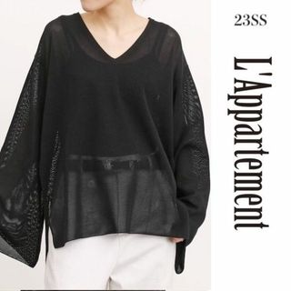 アパルトモンドゥーズィエムクラス(L'Appartement DEUXIEME CLASSE)の23SS アパルトモン PIMA COTTON SILK VNECK KNIT(ニット/セーター)