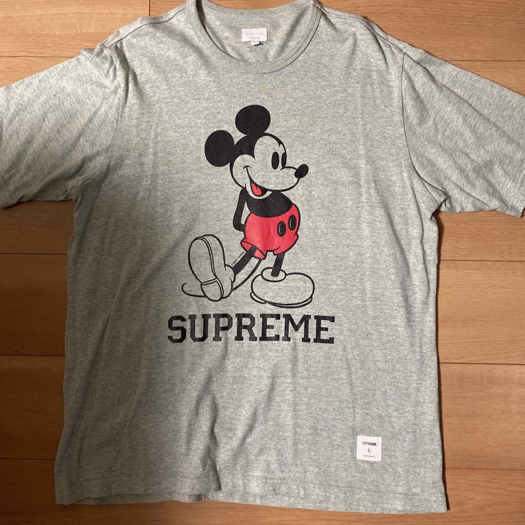 美品 シュプリーム supreme Disneyミッキー 半袖Tシャツ L-
