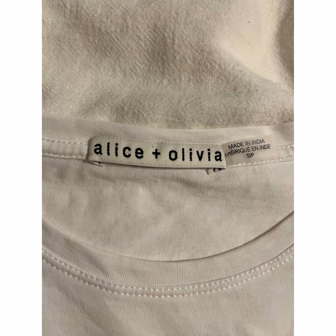 Alice+Olivia(アリスアンドオリビア)のalice olivia コットンTシャツ レディースのトップス(Tシャツ(半袖/袖なし))の商品写真
