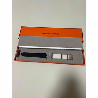 エルメス(Hermes)の新品未使用 Apple Watch HERMESレザーベルト ホワイト&ブラック(レザーベルト)