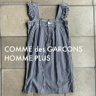 コムデギャルソンオムプリュス(COMME des GARCONS HOMME PLUS)の2005 コムデギャルソン オムプリュス ギンガムチェック スカート トップス(ひざ丈スカート)