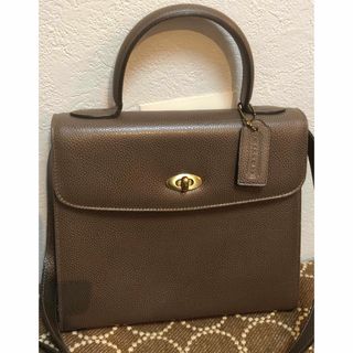 コーチ(COACH)のグレージュ オールドコーチ ショルダーバッグ OLD COACH(ハンドバッグ)