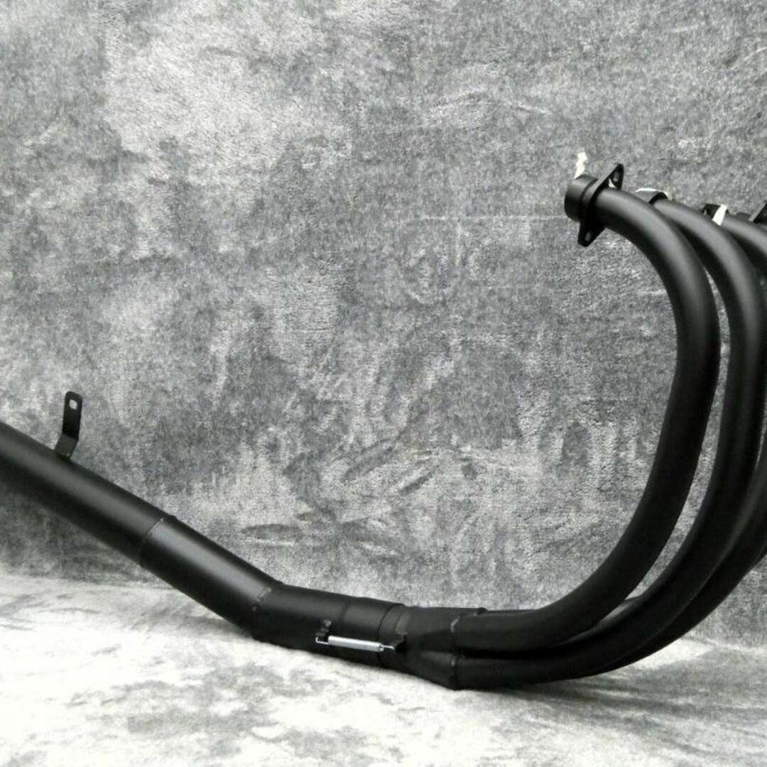 ゼファー１１００　ＤＪショート管　アルミ　黒７０π/ブラック 自動車/バイクのバイク(パーツ)の商品写真