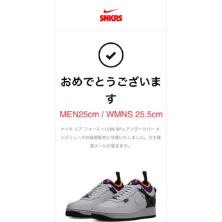 ナイキ(NIKE)の【Nike】エア フォース 1 LOW x アンダーカバー Grey Fog(スニーカー)