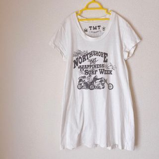 TMT バイク柄 Tシャツ ワンピース