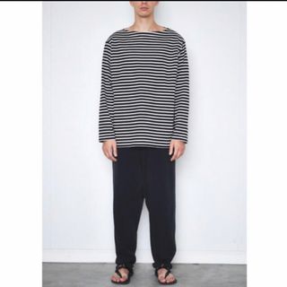 コモリ(COMOLI)の【F様専用】COMOLI ボーダー　バスクシャツ　サイズ2 コモリ　カットソー(Tシャツ/カットソー(七分/長袖))