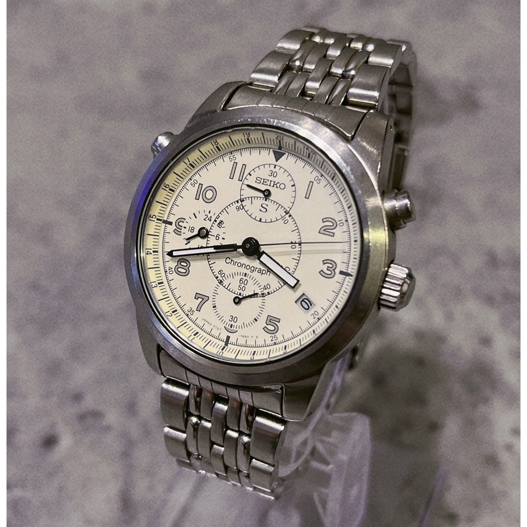 美品 SEIKO SUS SCFR003 7T27-7A40 サス 腕時計