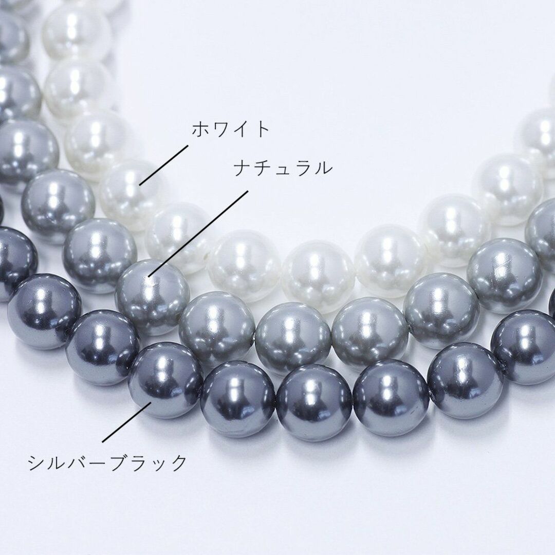[咲屋] 花珠級 天然貝核 貝パール定番ネックレス 8mm真珠42cm