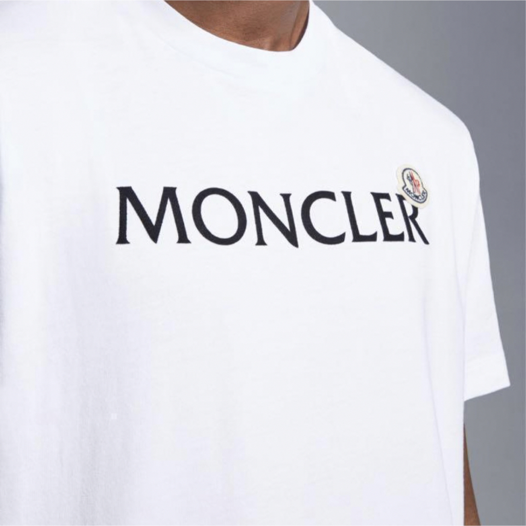 【新品未使用】MONCLER ロゴTシャツ ホワイト Lサイズ
