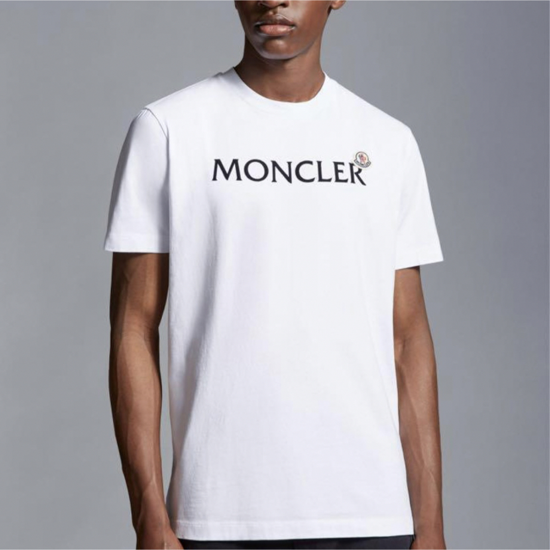 【新品未使用】MONCLER ロゴTシャツ ホワイト Lサイズ