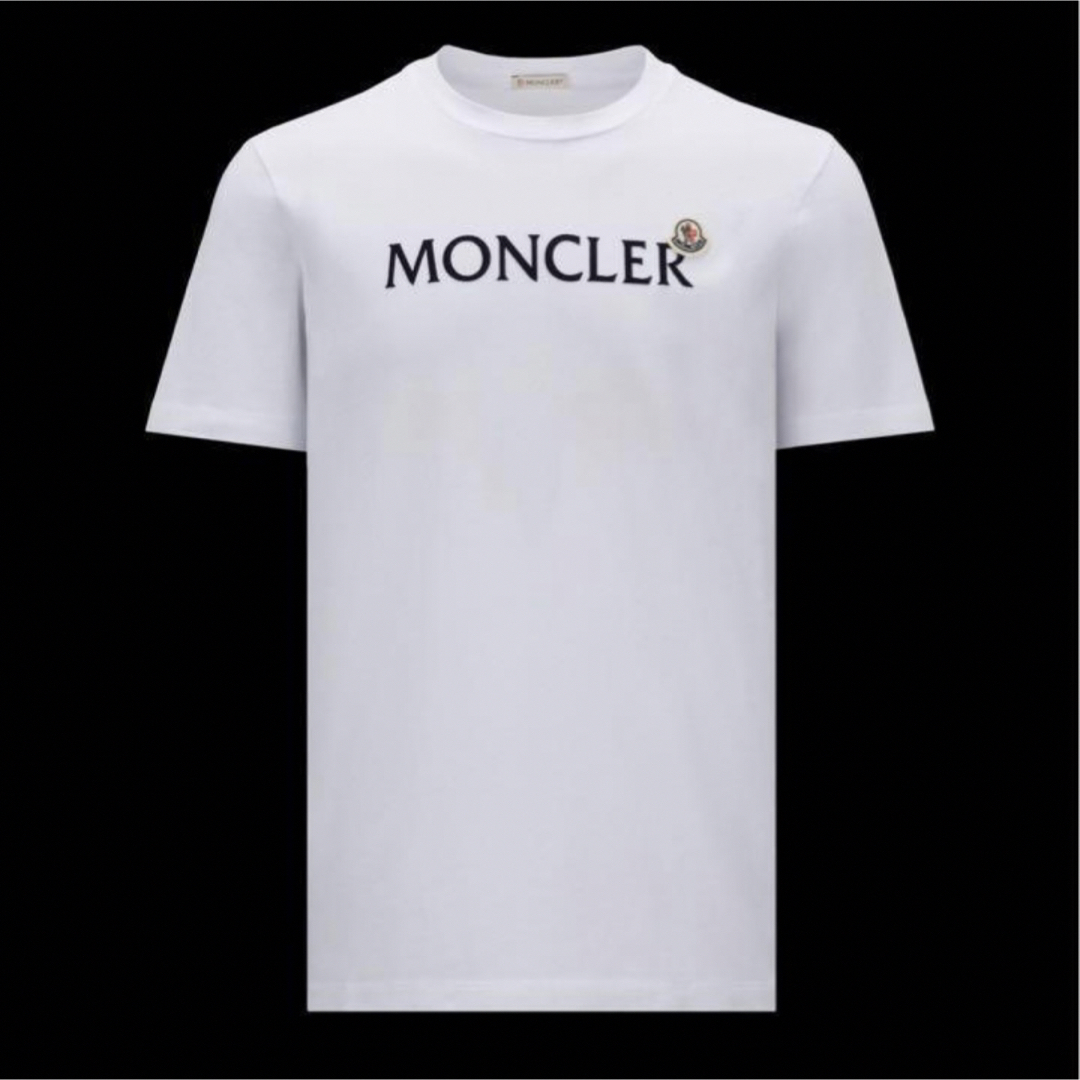 【新品未使用】MONCLER ロゴTシャツ ホワイト Lサイズ