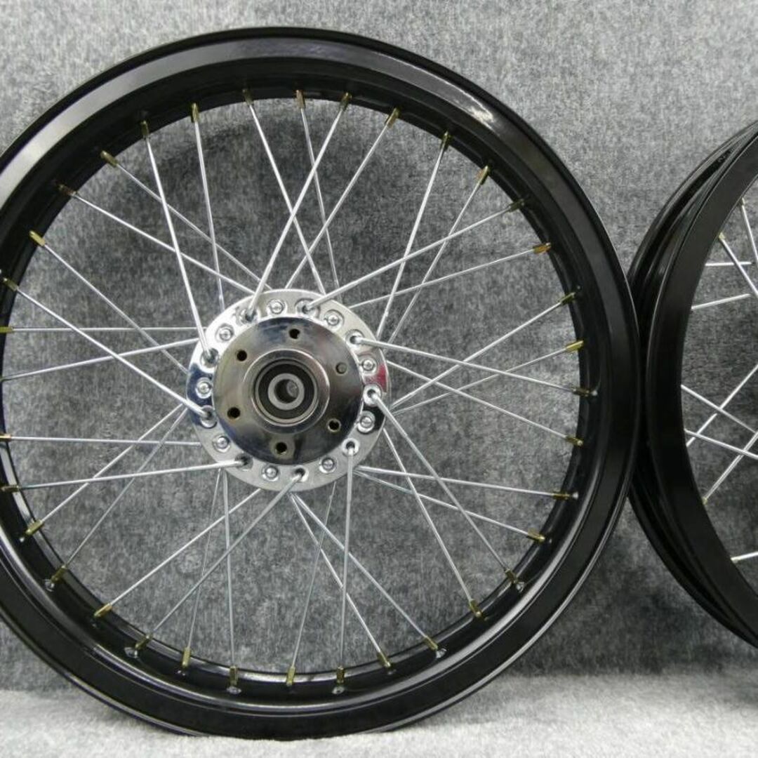 GS400 Hリム スポークホイール ブラック / 黒 銀の通販 by GS400 Hリム スポークホイール ブラック / 黒 銀の通販 by