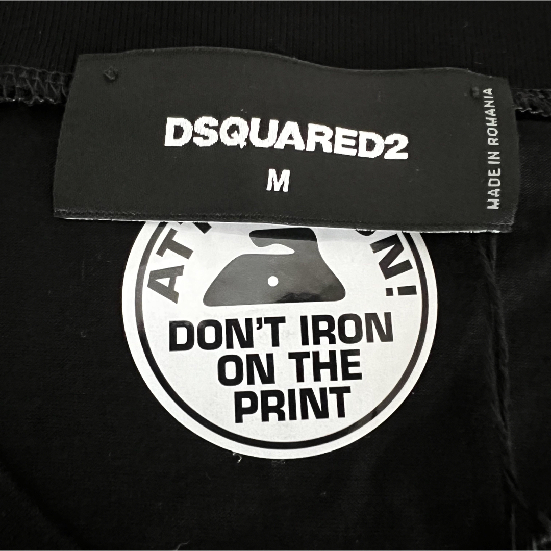 半額】 【新品未使用】DSQUARED2 コットン ロゴ Tシャツ シルバー M