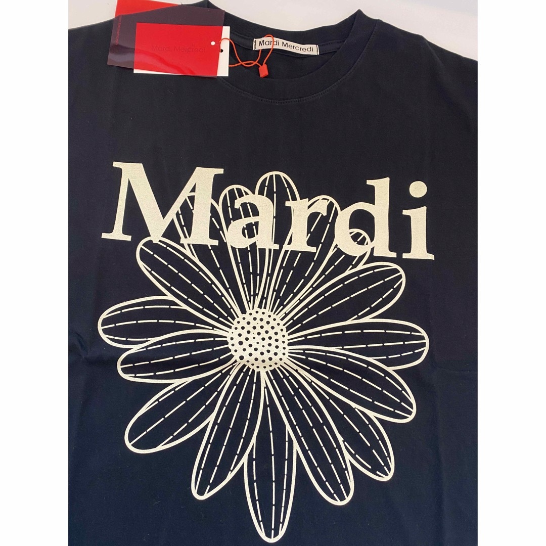 【新品】マルディメクルディ Mardi Mercredi Tシャツ ブラック レディースのトップス(Tシャツ(半袖/袖なし))の商品写真
