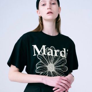 【新品】マルディメクルディ Mardi Mercredi Tシャツ ブラック(Tシャツ(半袖/袖なし))