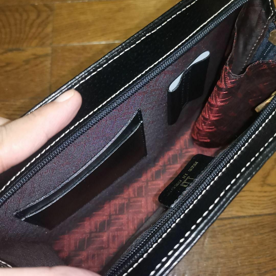 未使用 ダンヒル レザー セカンドバッグ トラベルバッグ ヴィンテージ