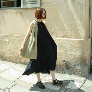 メール便可/取り寄せ クリスタセヤcristaseya リネンロングワンピース