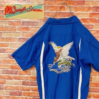 アートヴィンテージ(ART VINTAGE)の超激レア　ヴィンテージシャツ　80s 90s 半袖シャツ　鷲　イーグル　刺繍　L(シャツ)