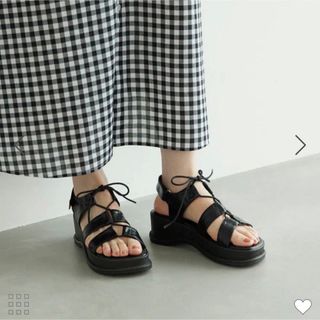 ロペピクニック(Rope' Picnic)の【着用1回/美品】グラディエーターサンダル　編み上げサンダル(サンダル)