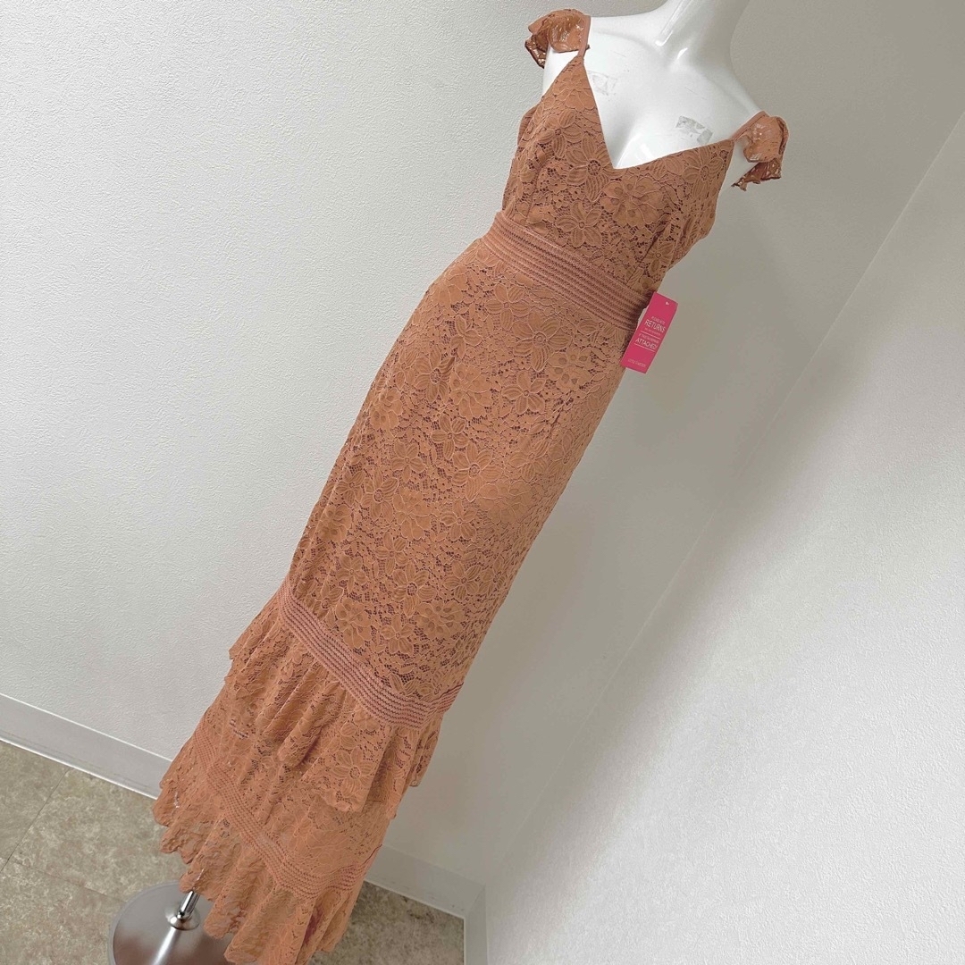 asos - 新品未使用⭐︎Little Mistress レースタイトロングドレス Sの