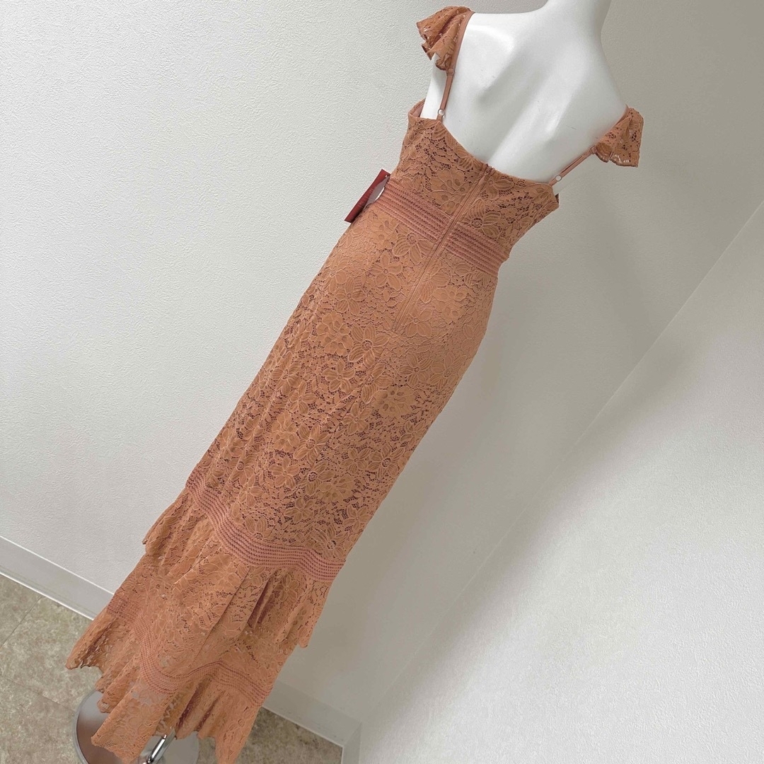 asos - 新品未使用⭐︎Little Mistress レースタイトロングドレス Sの