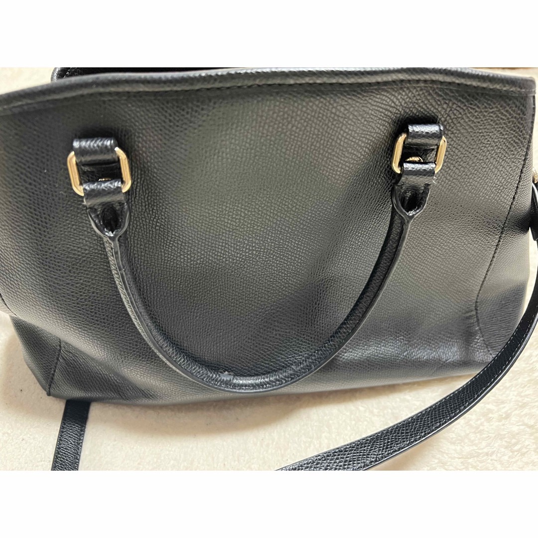 COACH(コーチ)の中古　コーチ　バッグ　ブラック　F34607 クロスグレインレザー レディースのバッグ(ハンドバッグ)の商品写真