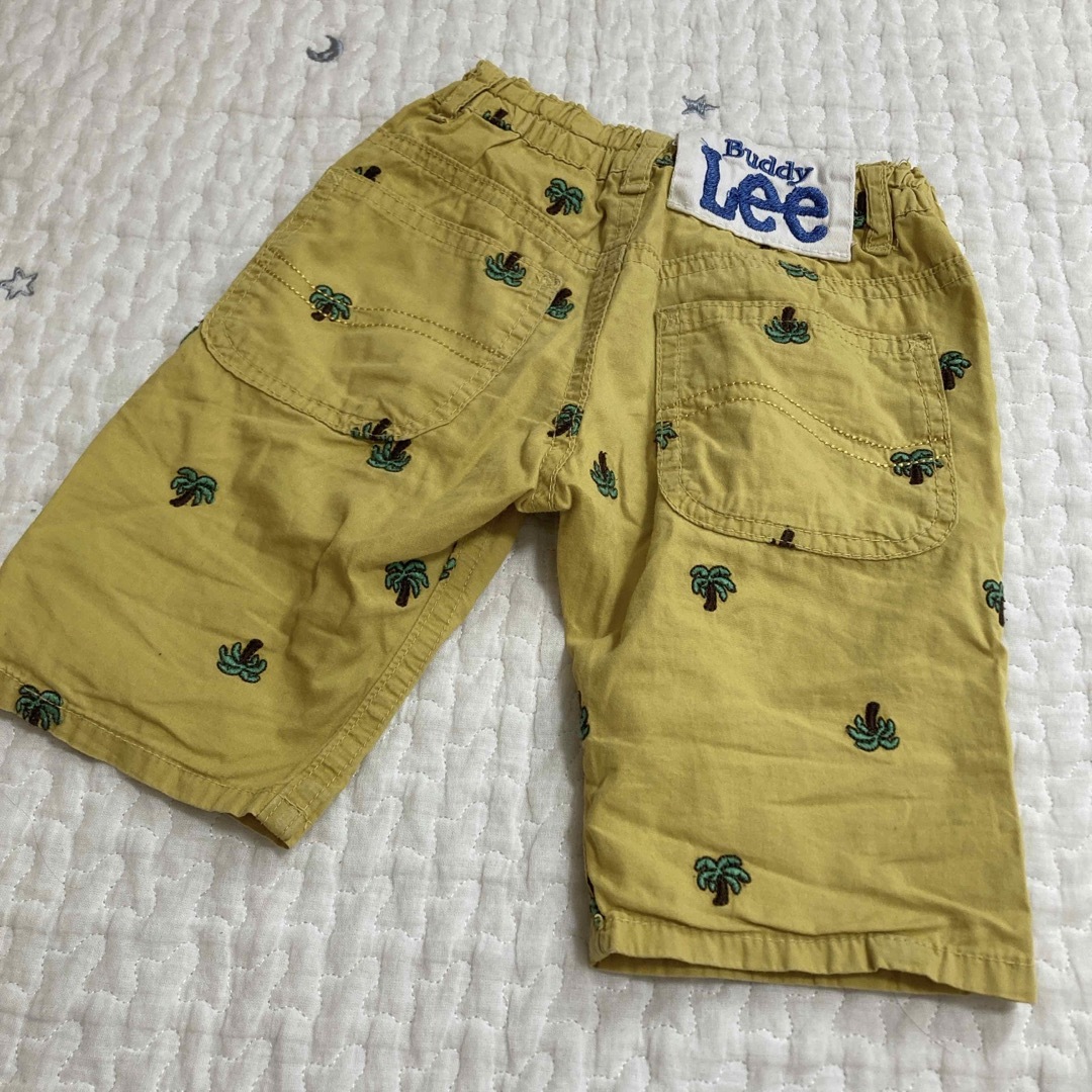 Buddy Lee(バディーリー)のBuddy Lee 黄色 ヤシの木柄 パンツ 90cm キッズ/ベビー/マタニティのキッズ服男の子用(90cm~)(パンツ/スパッツ)の商品写真