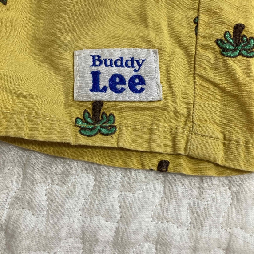 Buddy Lee(バディーリー)のBuddy Lee 黄色 ヤシの木柄 パンツ 90cm キッズ/ベビー/マタニティのキッズ服男の子用(90cm~)(パンツ/スパッツ)の商品写真