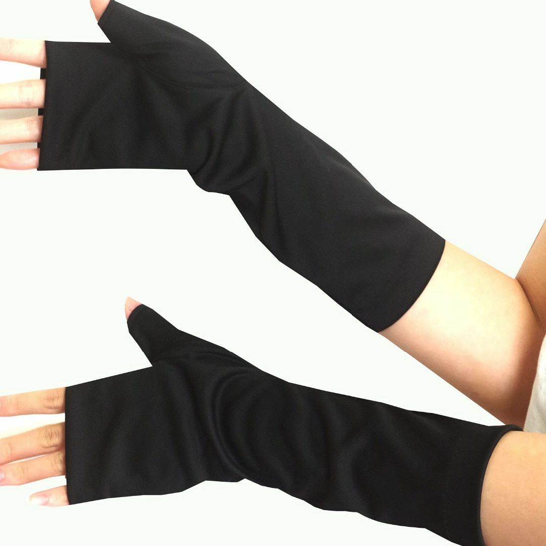 【色: ブラック】uv手袋 レディース UV0140-1 UVケア＆ひんやり冷感