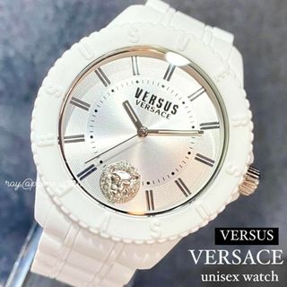 ヴェルサーチ(VERSACE)の正規品 新品★ヴェルサーチ ヴェルサス腕時計ホワイト シリコン ユニセックス(腕時計)