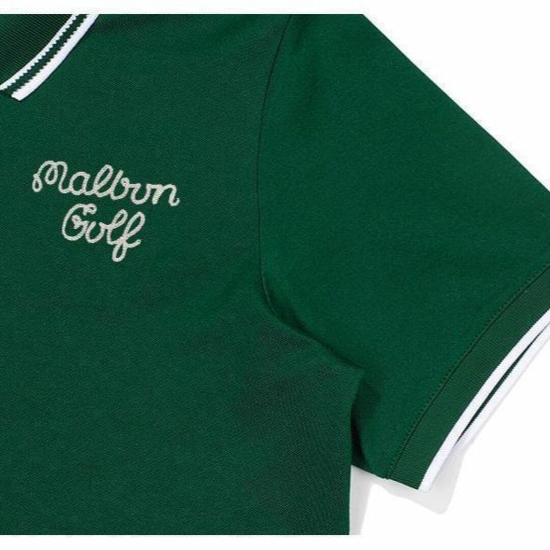 マルボン ゴルフ ポロシャツ malbon Tシャツ レディース【S～L】緑 3