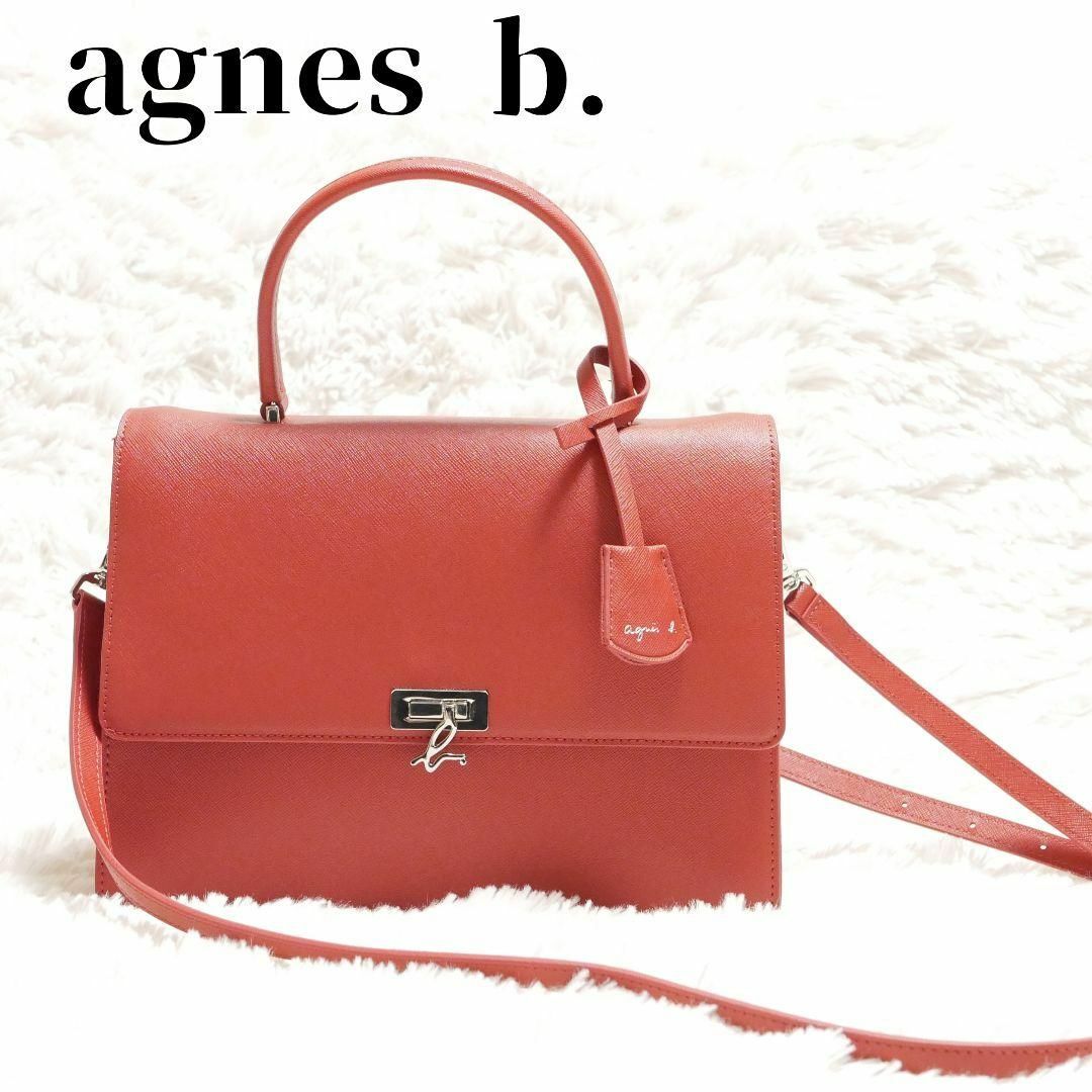 agnes b. アニエスベー ショルダーバッグ レザー プレッション - 通販