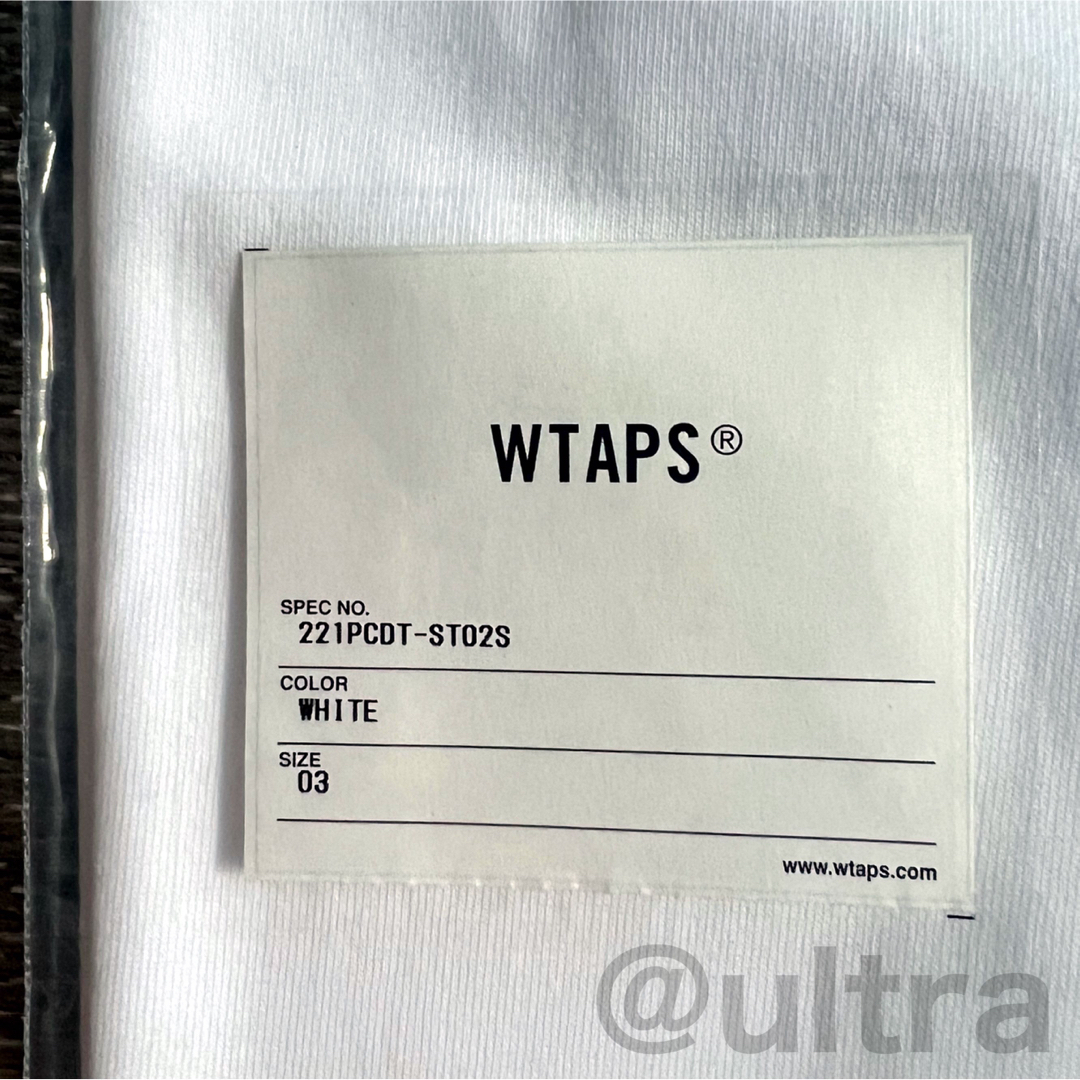 W)taps(ダブルタップス)の【Lサイズ／新品未使用】WTAPS 221PCDT-ST02S WHITE メンズのトップス(Tシャツ/カットソー(半袖/袖なし))の商品写真