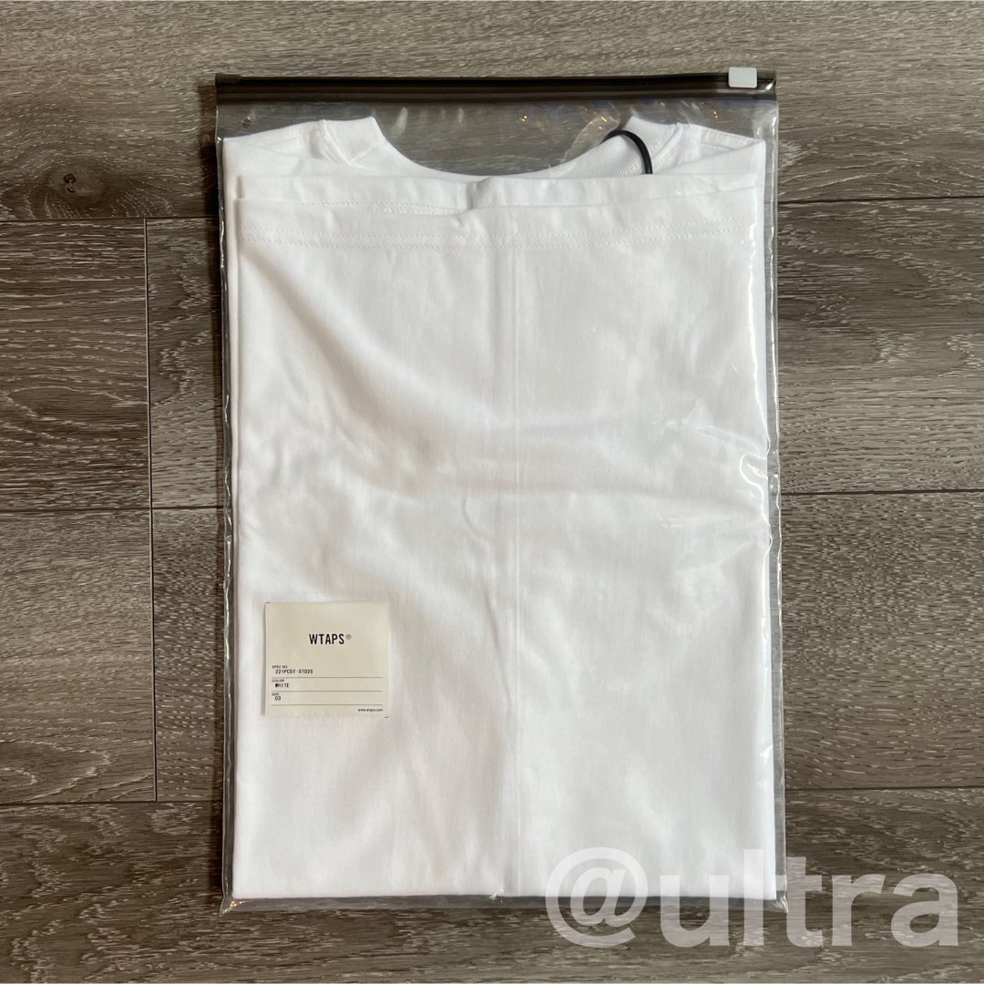 W)taps(ダブルタップス)の【Lサイズ／新品未使用】WTAPS 221PCDT-ST02S WHITE メンズのトップス(Tシャツ/カットソー(半袖/袖なし))の商品写真