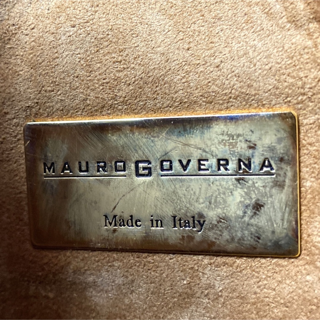 【美品】MAURO GOVERNA グレー系 クロコダイル 2WAYトートバッグ