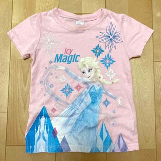 アナトユキノジョオウ(アナと雪の女王)のエルサ 半袖Tシャツ 120(Tシャツ/カットソー)