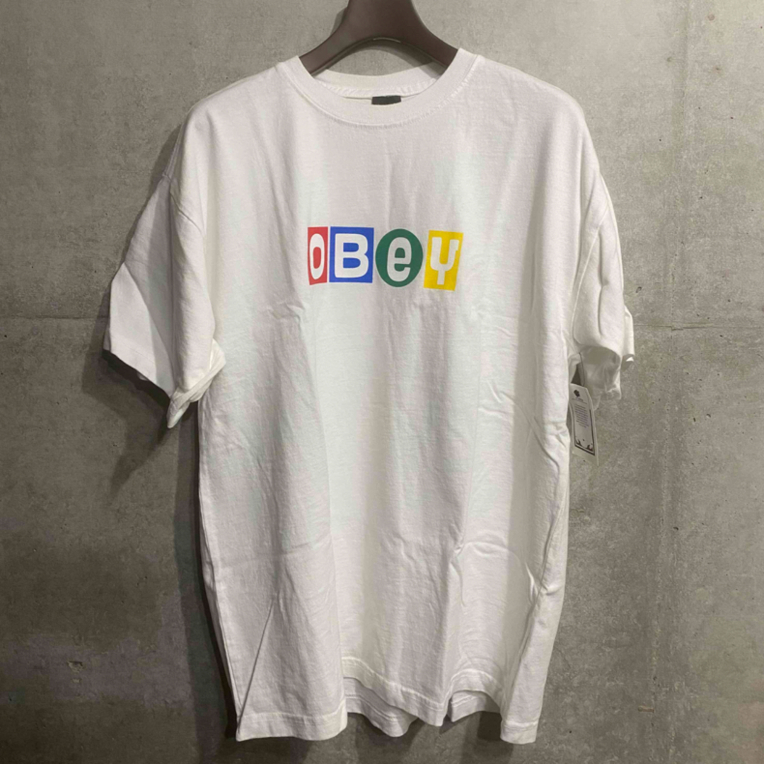 OBEY - 新品 obey ロゴTシャツ ホワイト BTS J-HOPE ホビ ホソク 着用