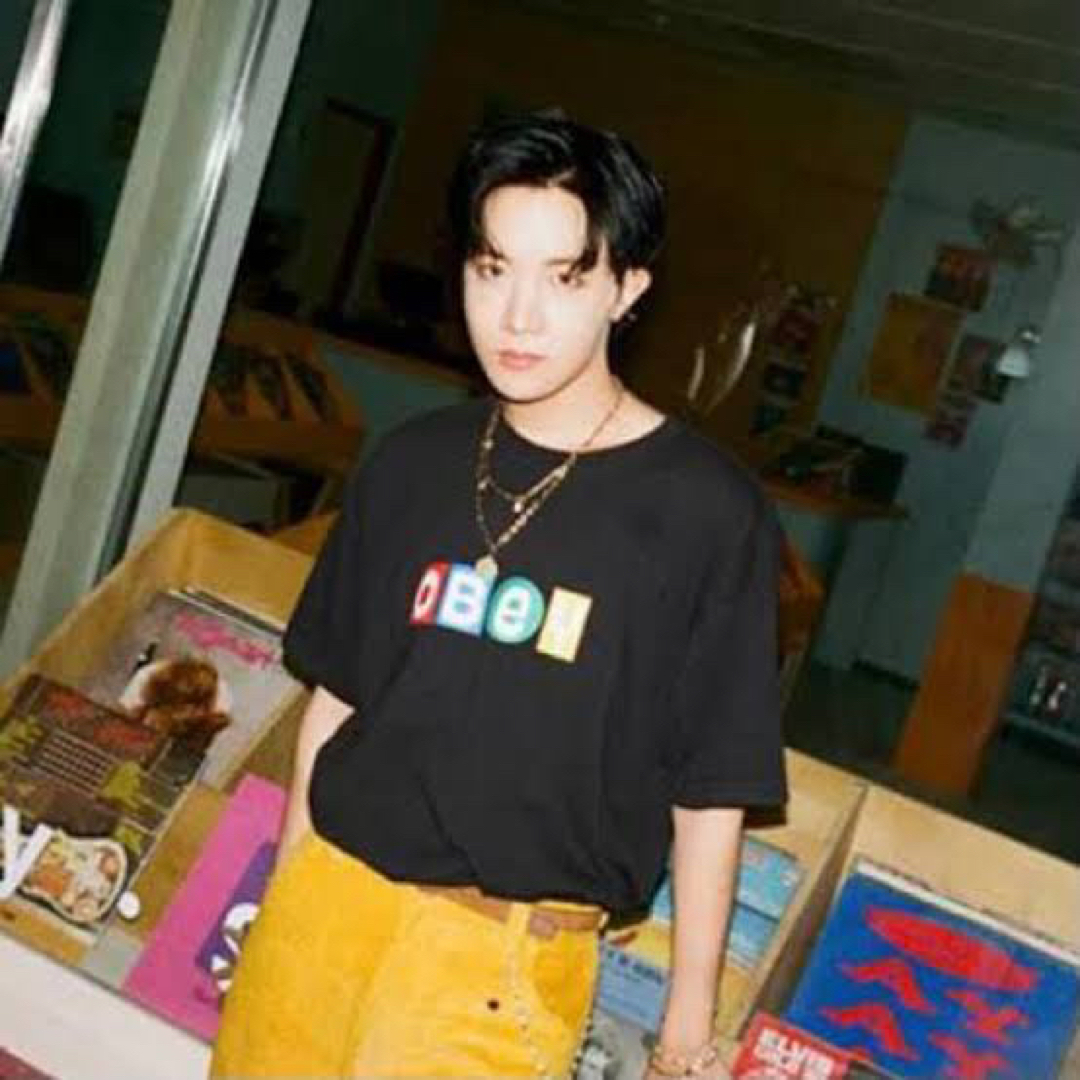 OBEY - 新品 obey ロゴTシャツ ホワイト BTS J-HOPE ホビ ホソク 着用