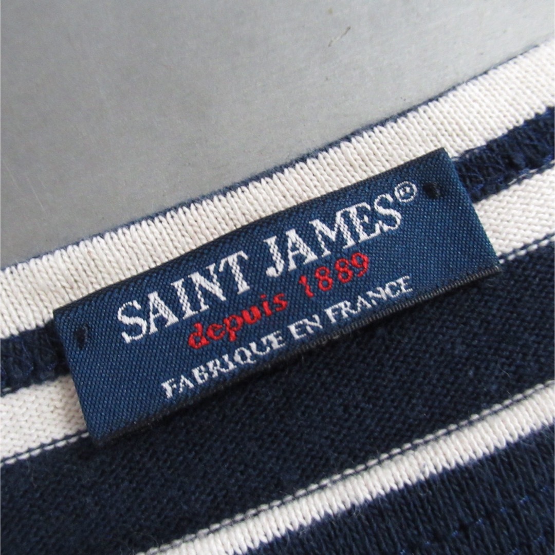 SAINT JAMES(セントジェームス)のSAINT JAMES セントジェームス ボーダー カットソー Tシャツ S-M レディースのトップス(カットソー(長袖/七分))の商品写真