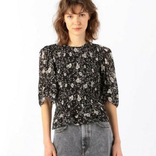 【コレクションアイテム】ISABEL MALLANT シルク混 花柄トップス