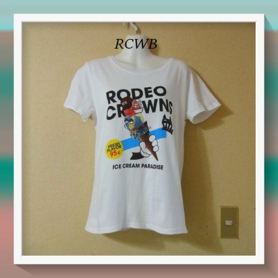 RODEO CROWNS WIDE BOWL(ロデオクラウンズワイドボウル)のRCWBロデオクラウンズ♡アイスクリームプリントTシャツ レディースのトップス(Tシャツ(半袖/袖なし))の商品写真