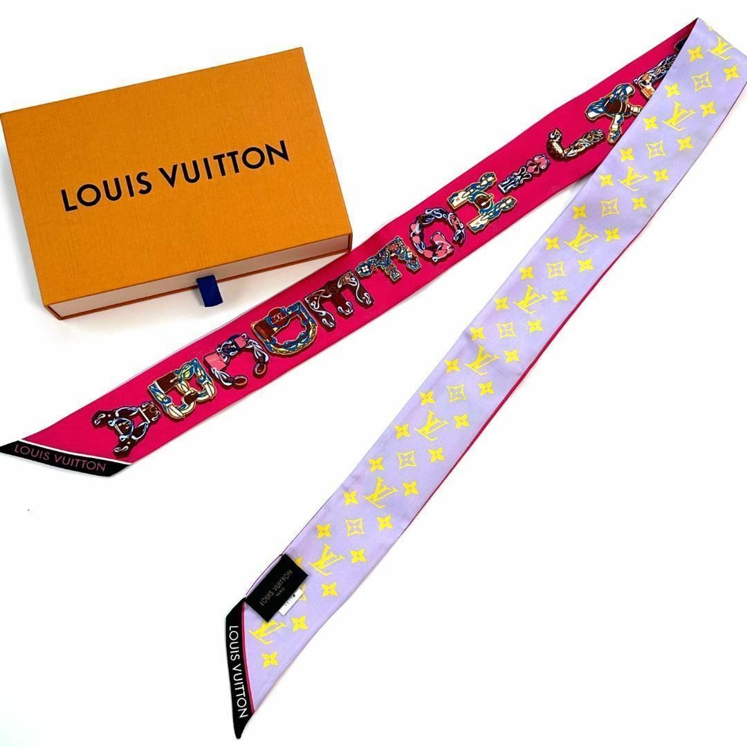 希少　LOUISVUITTON　バンドー　BB アルファベット　スカーフ特記事項糸つれスレ