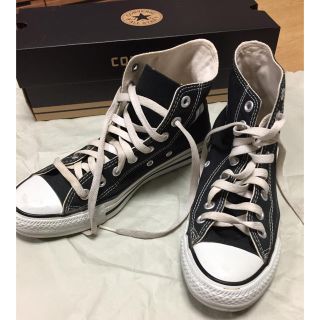 コンバース(CONVERSE)の[used品]コンバース ハイカット ブラック 25cm (スニーカー)