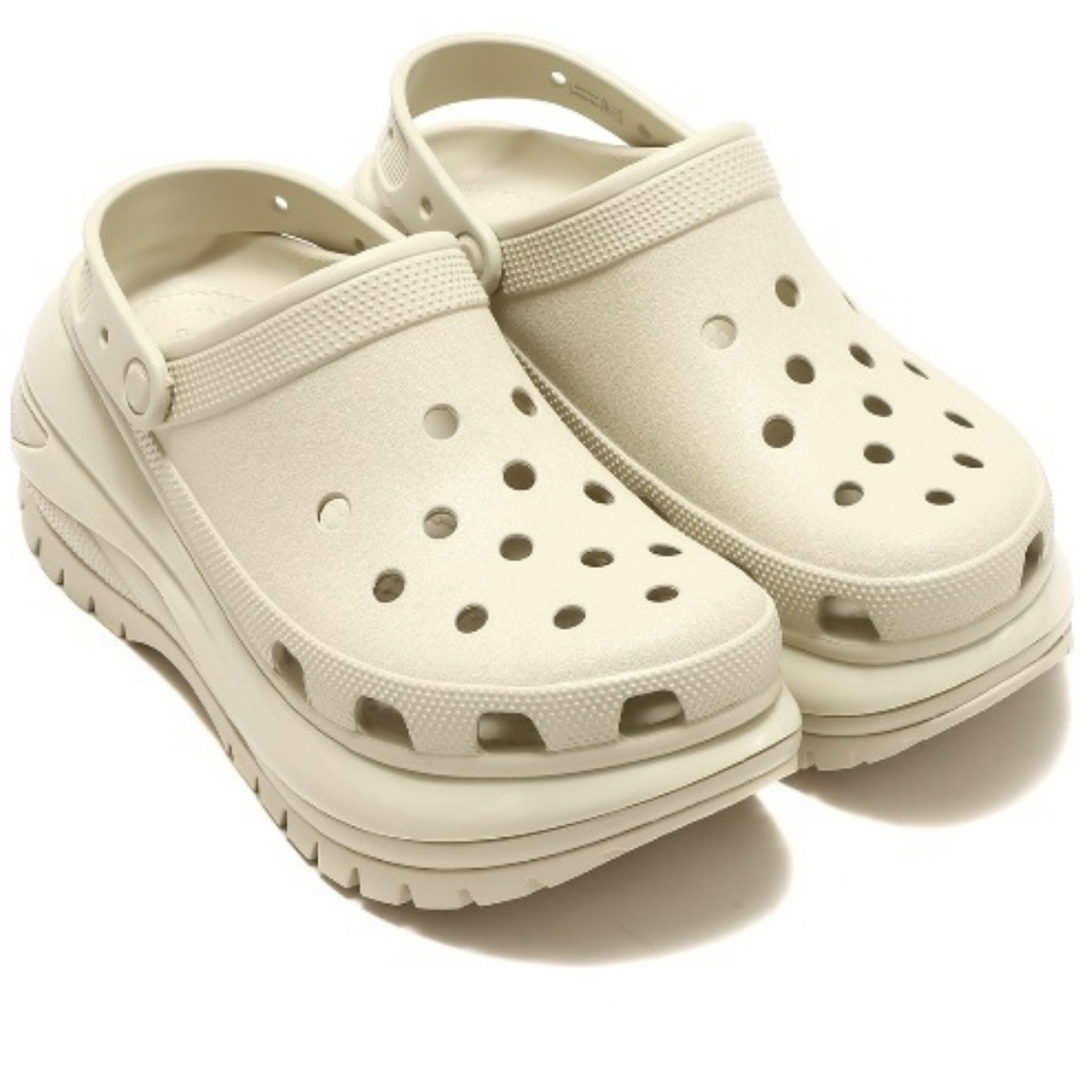 crocs クラシックメガクラッシュクロッグ　アイボリー23cm/M5/W7