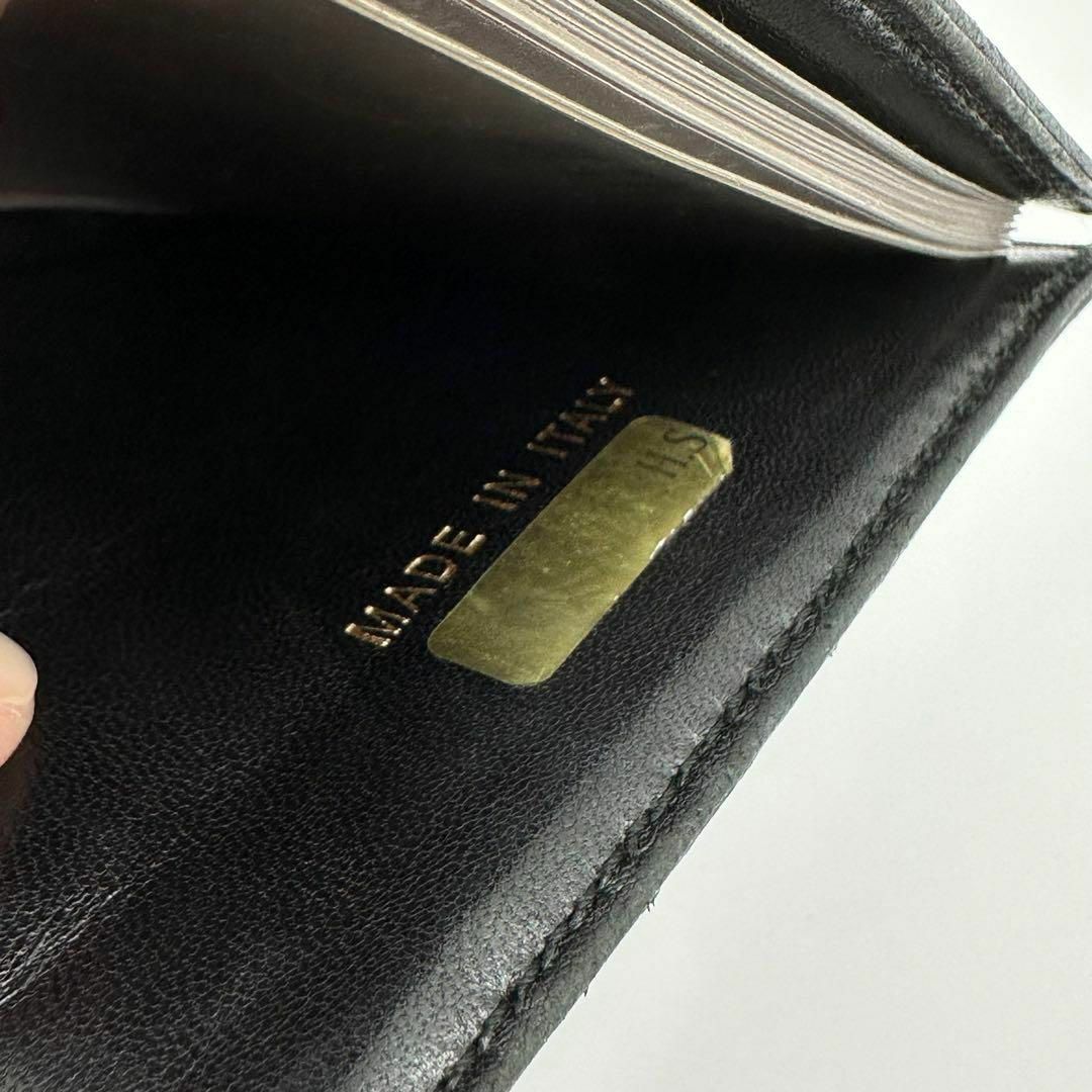 CHANEL(シャネル)のシャネル　カードケース　チョコバー　ラムスキン　名刺入れ　黒　ブラック　レザー メンズのファッション小物(折り財布)の商品写真