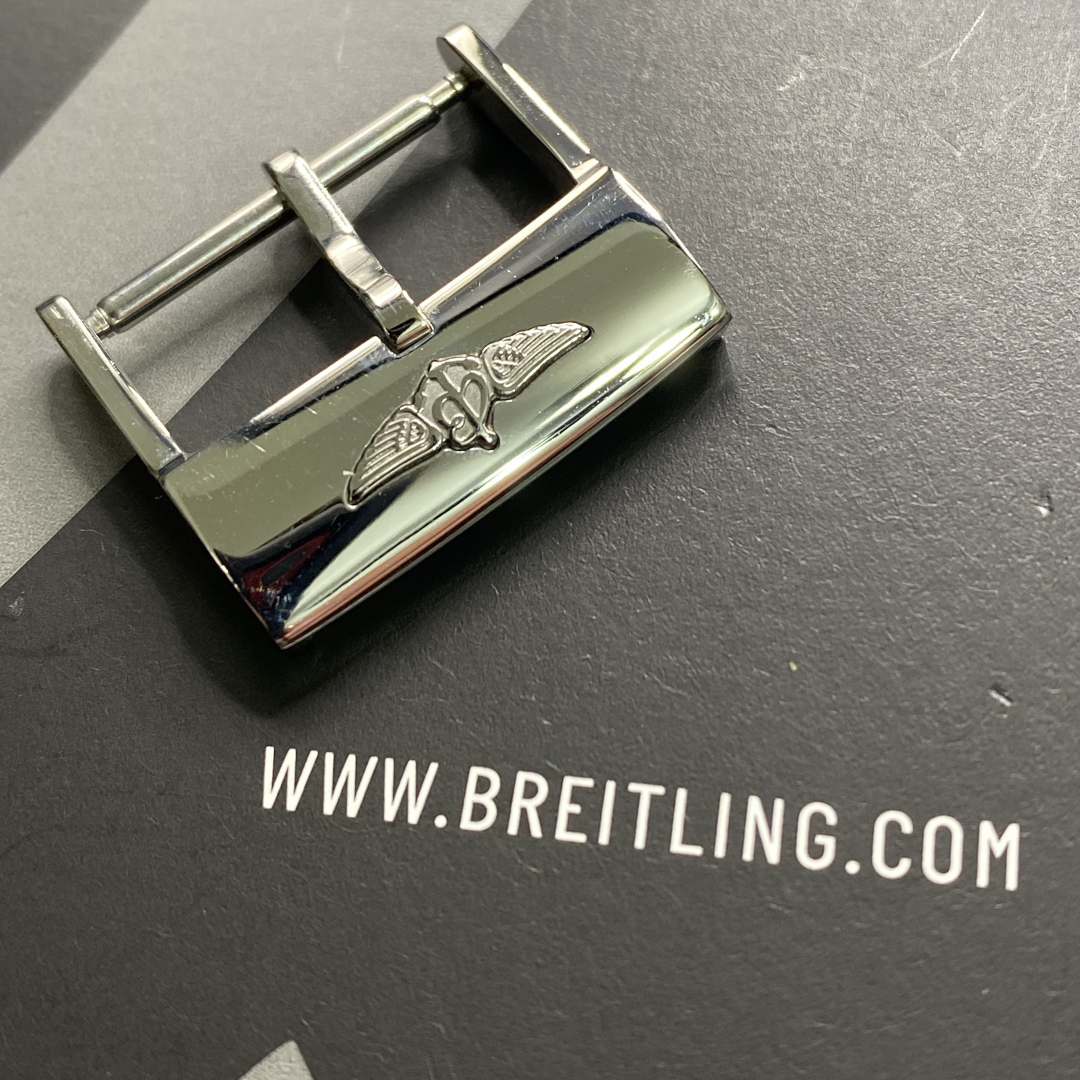 美品18mm 希少 ウイング尾錠バックル BREITLING ブライトリング11-