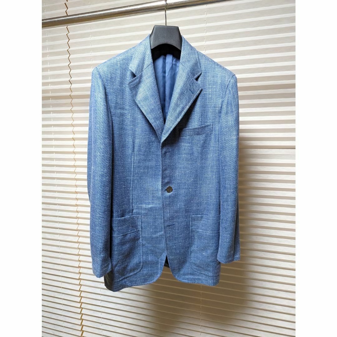 美品 春夏 高級 Belvest シルク モヘア リネン ブレザー EU46の通販 by